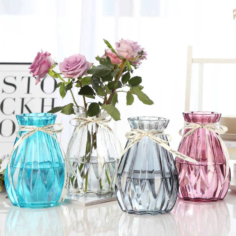 

Vase Glass Flower Pot Home Decor Decoracion Salon Casa 2020 Jarron